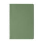 Branded Recycled PU Contrast Stitch A5 Journal in Forest Green