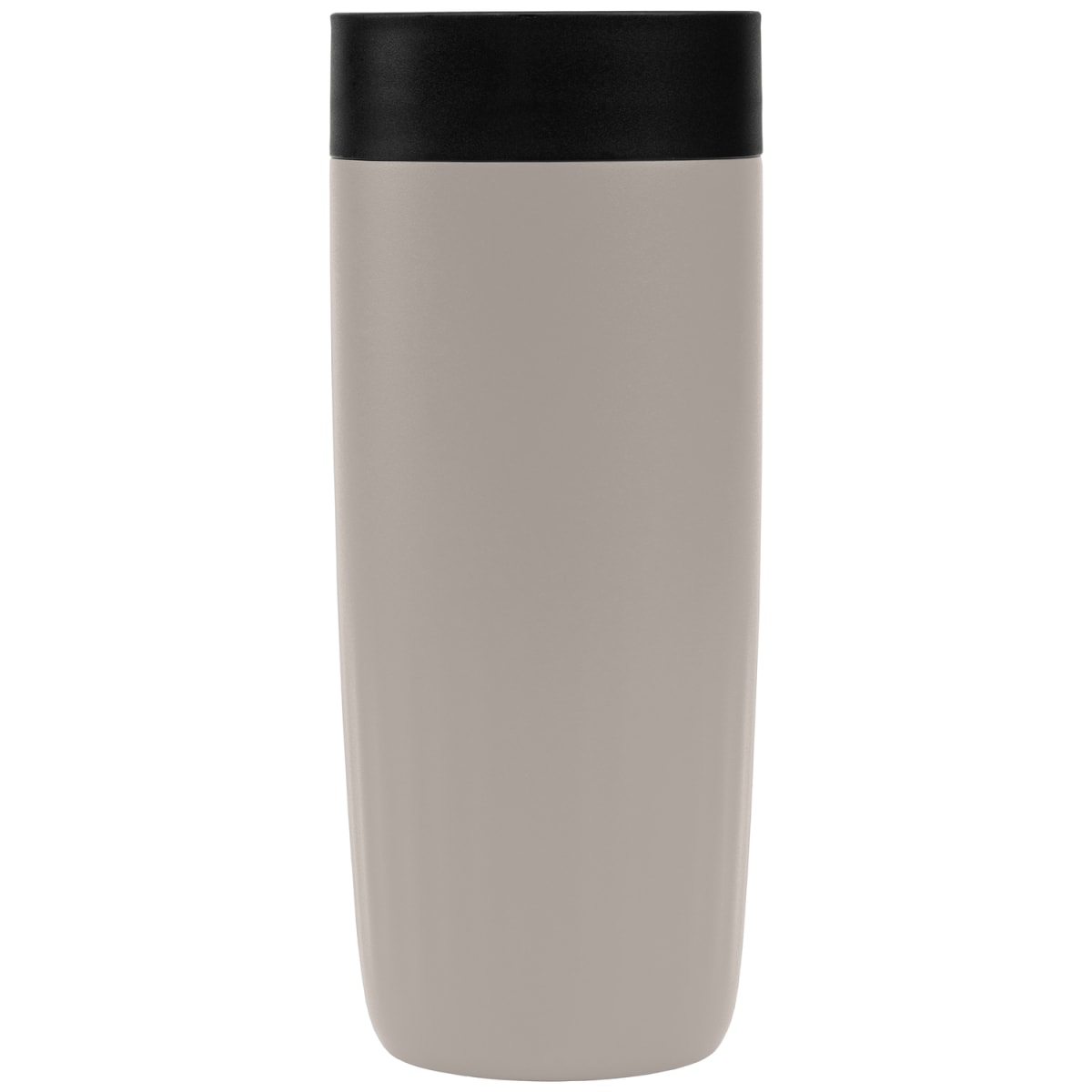 Branded Recycled Stainless Steel Tumbler with Press Lid 385ml in Dune