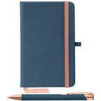 Branded Soft Touch Notebook and Pen Gift Set