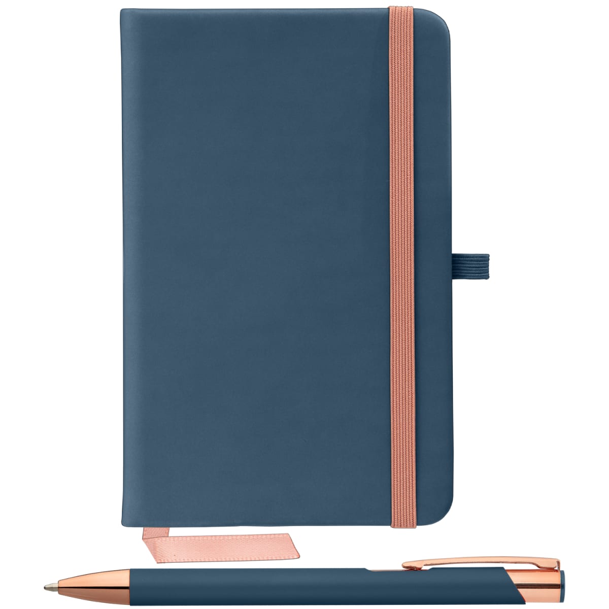Branded Soft Touch Notebook and Pen Gift Set