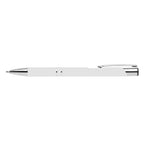 Branded Soft-Touch Aluminium Pen with Jumbo Refill in White