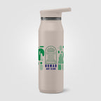 Branded Insulated Recycled Steel Bottle with Handle Lid 750 ml