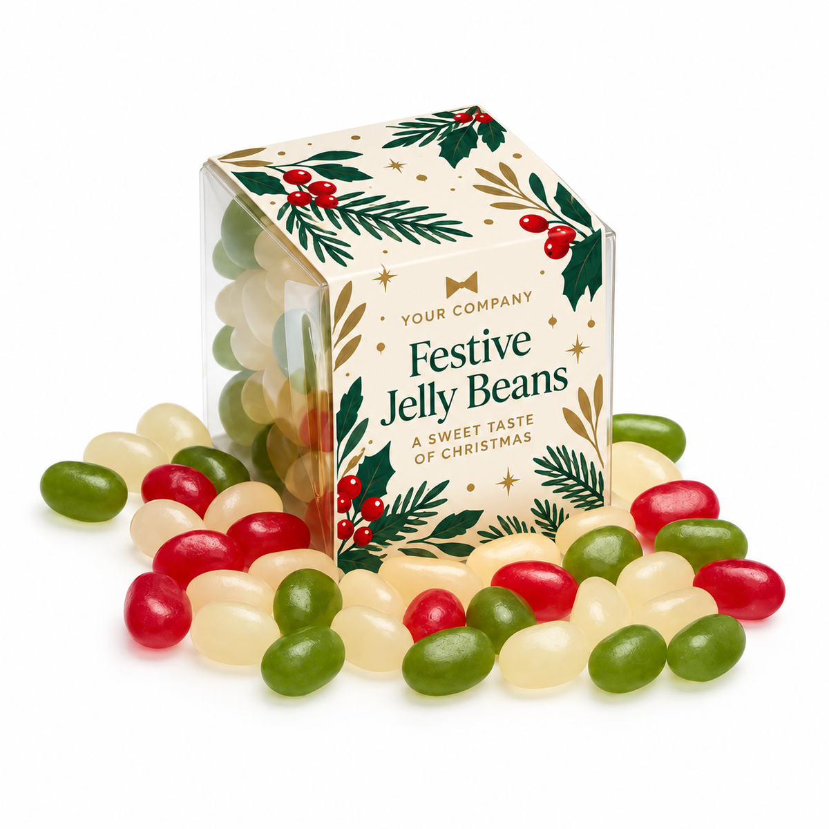 Branded Jelly Bean Clear Cube