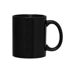 Branded Classic Colour Ceramic Coffee Mug 355 ml in Black