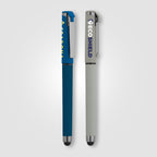 Branded Gunmetal Trim Plastic Stylus Pen