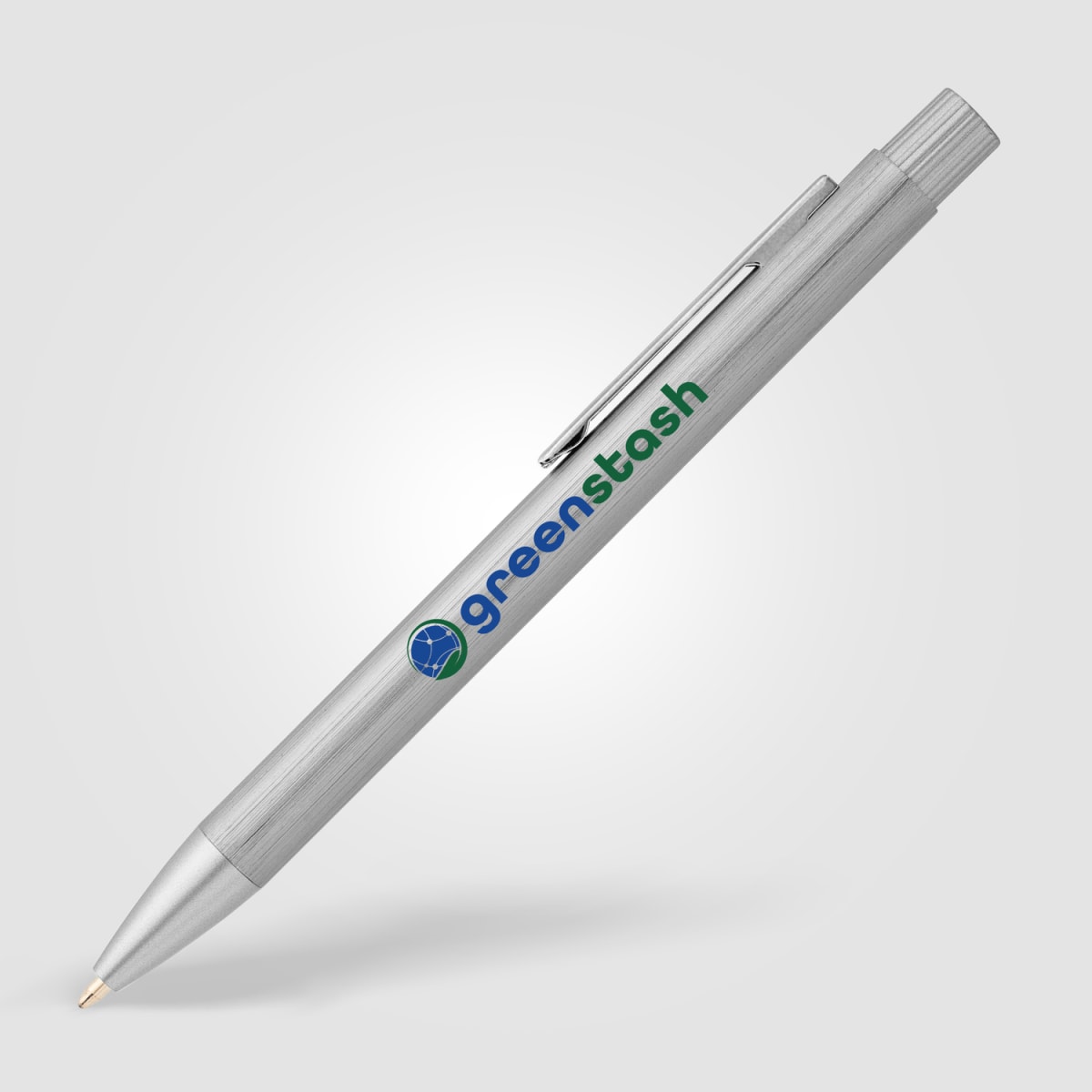 Branded Recycled Aluminium Brushed Metal Pen