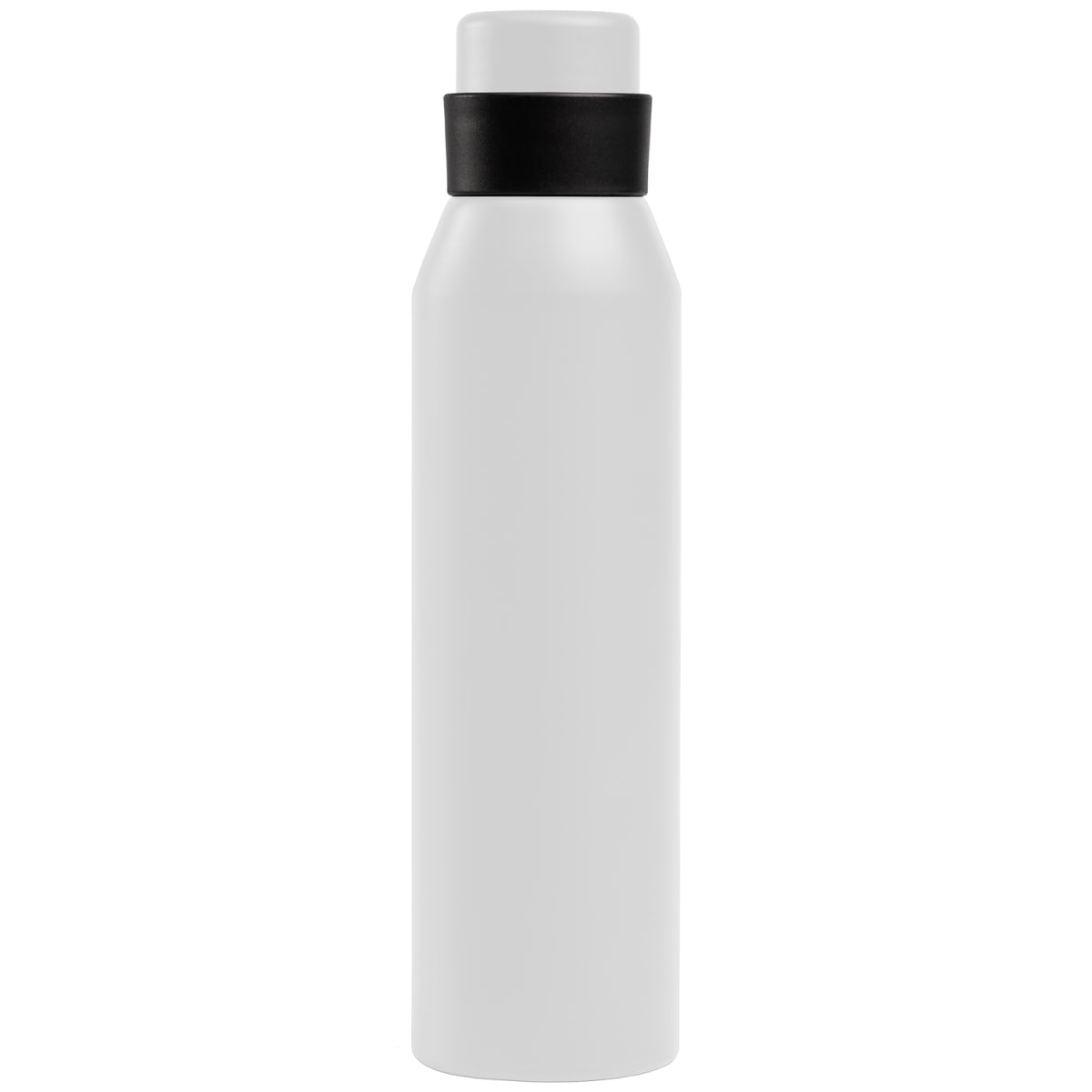 Branded Recycled Aluminium Sports Bottle - 680ml in White