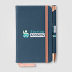 Branded Soft Touch Notebook and Pen Gift Set
