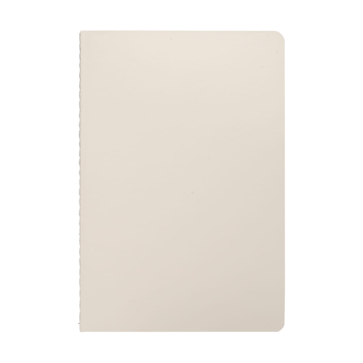 Branded Recycled PU Contrast Stitch A5 Journal in Dune