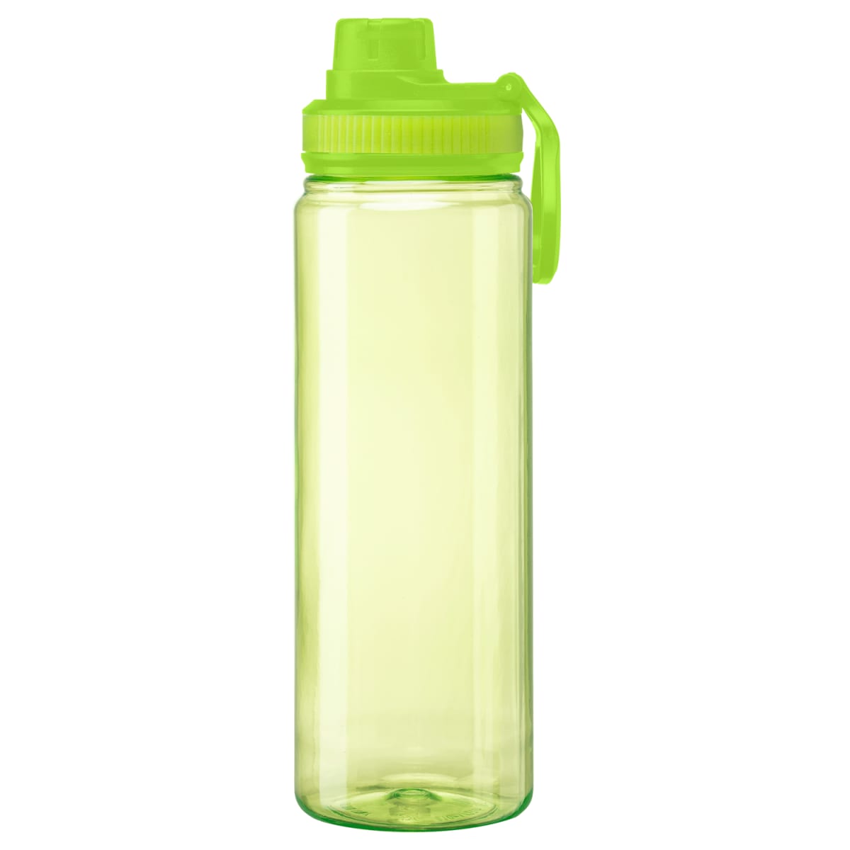Branded 27 oz rPET Sports Bottle with Carry Handle in Lime Green