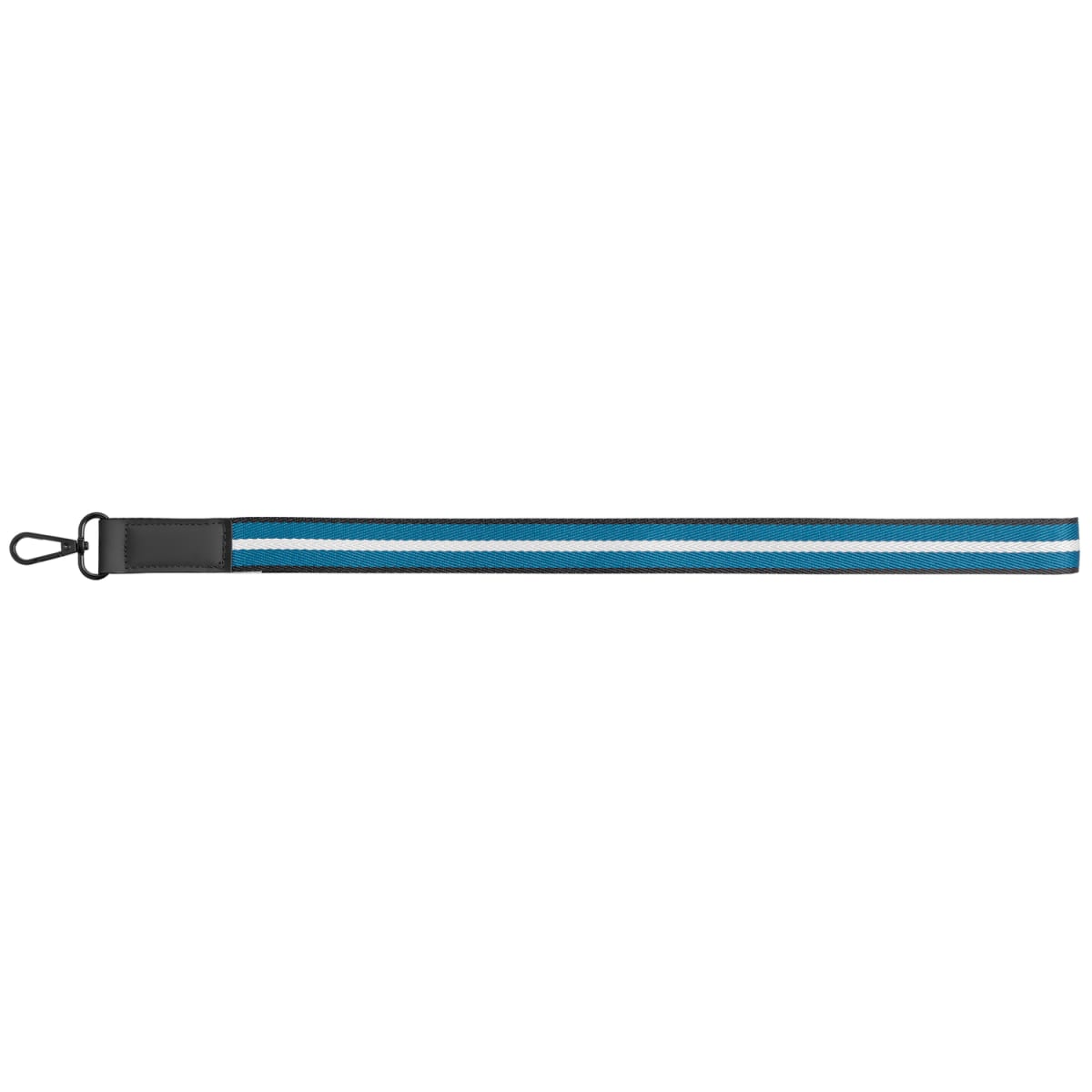 Branded rPET Woven Chevron Phone Strap Lanyard in Navy Blue