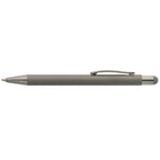 Branded Monochrome Soft-Touch Metal Pen with Stylus in Gunmetal