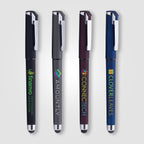 Branded Soft-Touch Gel Pen with Stylus