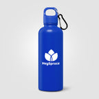 Branded Recycled Steel Water Bottle with Carabiner 750ml