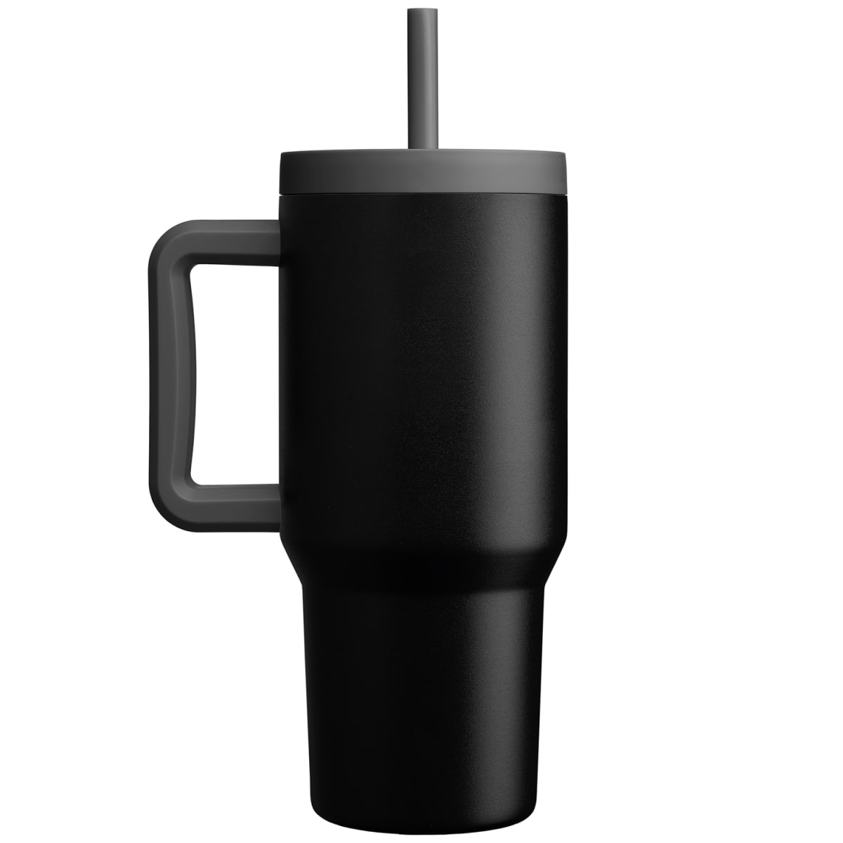 Branded Insulated Straw Mug and Tumbler 945ml in Black