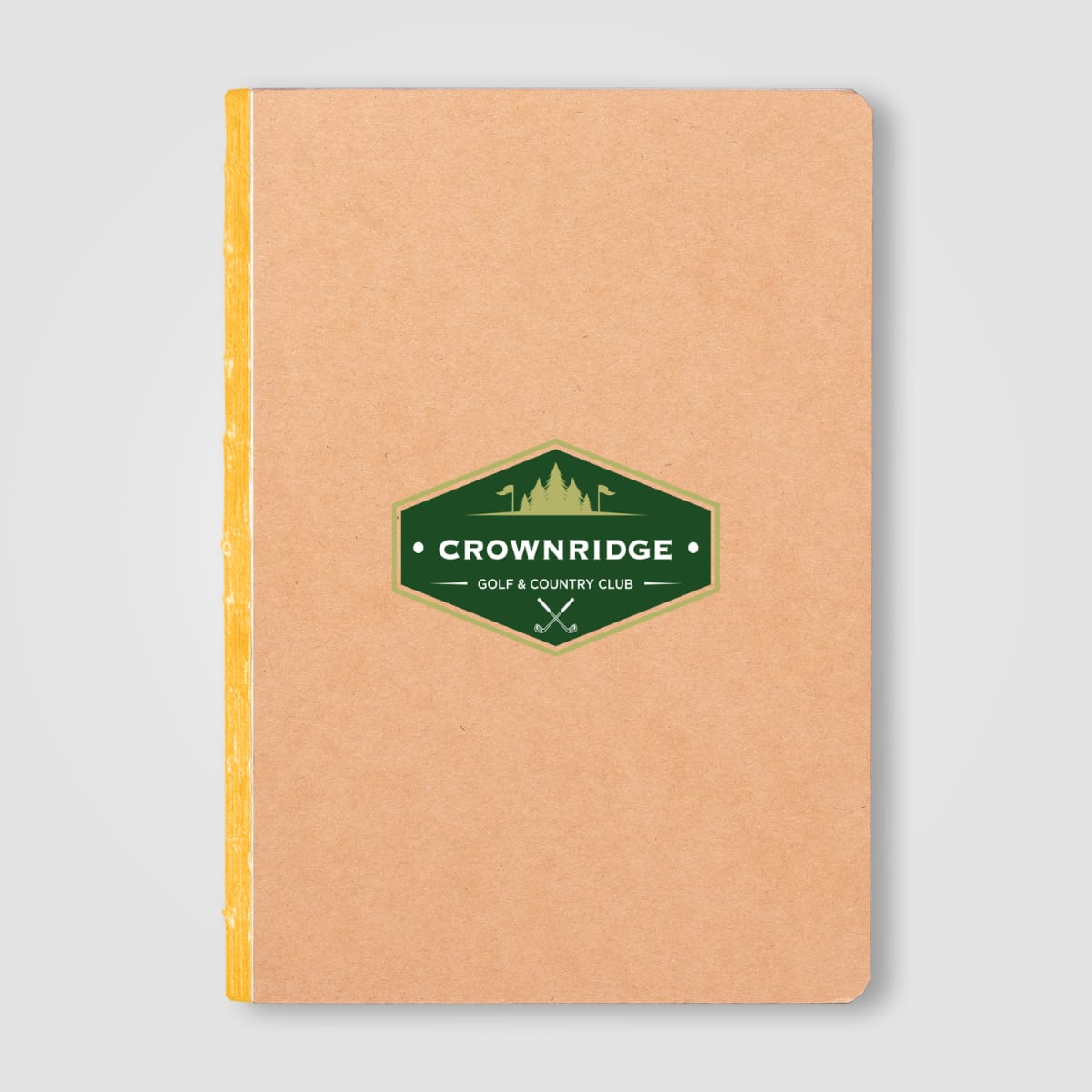 Branded Kraft Cover A5 Journal with Colour Edges