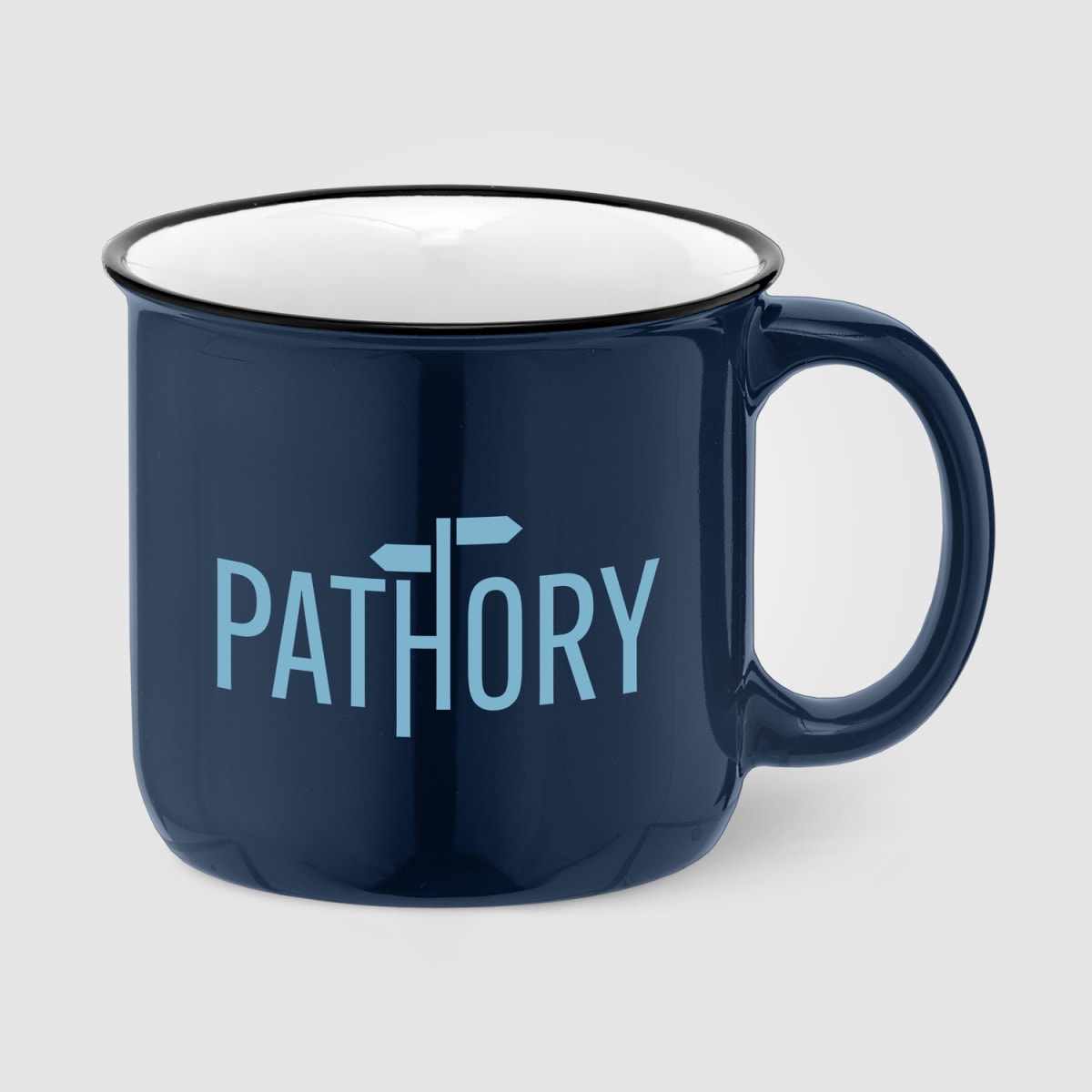 Branded Glossy Ceramic Campfire Mug 445 ml