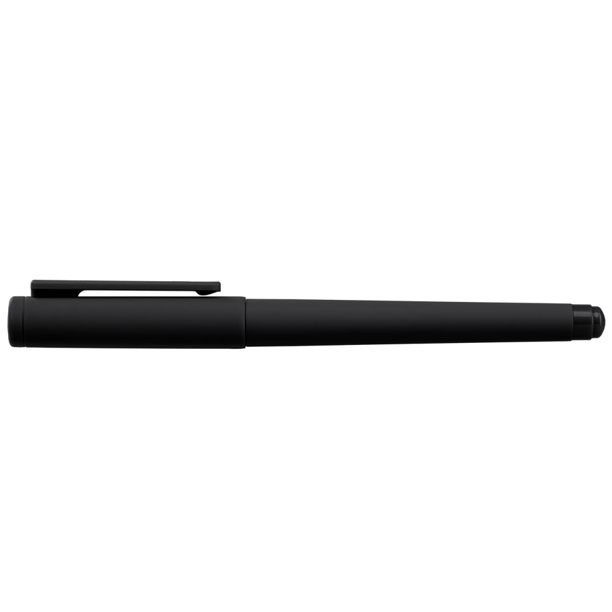 Branded Recycled Plastic Monochrome Gel Pen in Black