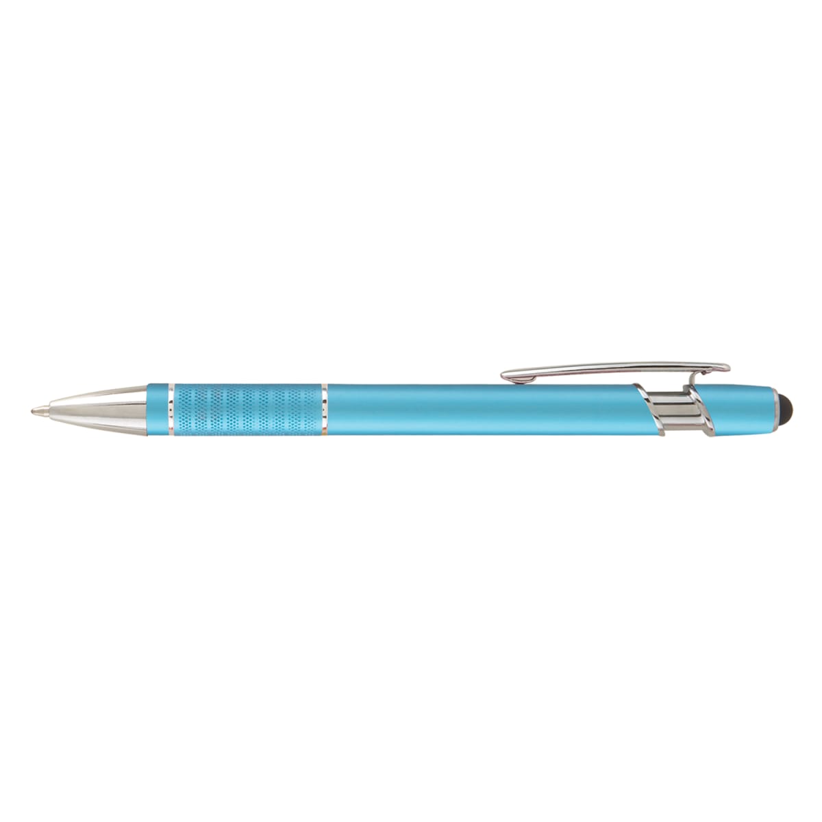 Branded Matte Metal Stylus Pen with Textured Grip
