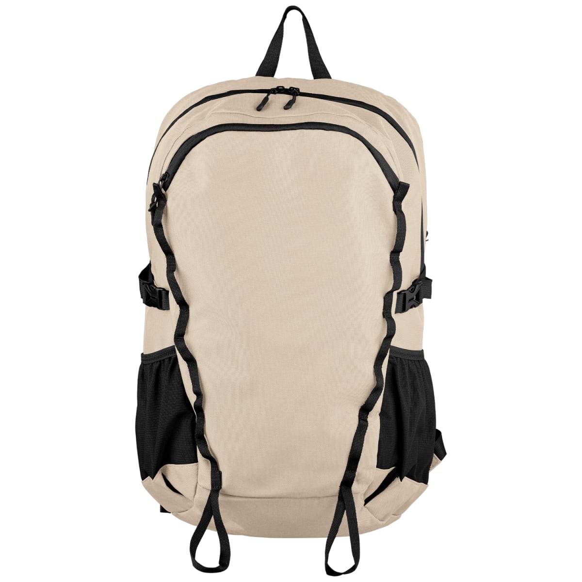 Branded Recycled Polyester Sport Laptop Backpack 28 L in Beige