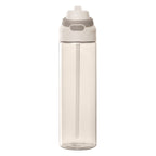 Branded Recycled rPET Flip-Straw Water Bottle 830 ml in Dune
