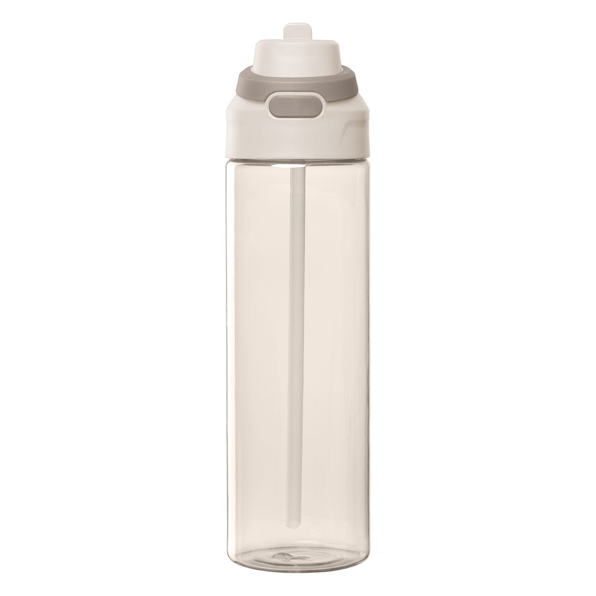 Branded Recycled rPET Flip-Straw Water Bottle 830 ml in Dune