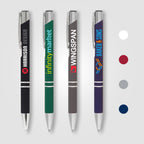 Branded Soft-Touch Aluminium Pen with Jumbo Refill