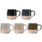 Branded 445 ml Colour Block Stoneware Mug