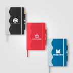 Branded Recycled Wave Pattern Journal and Pen Set