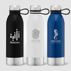 Branded 740ml Stainless Steel Sports Bottle
