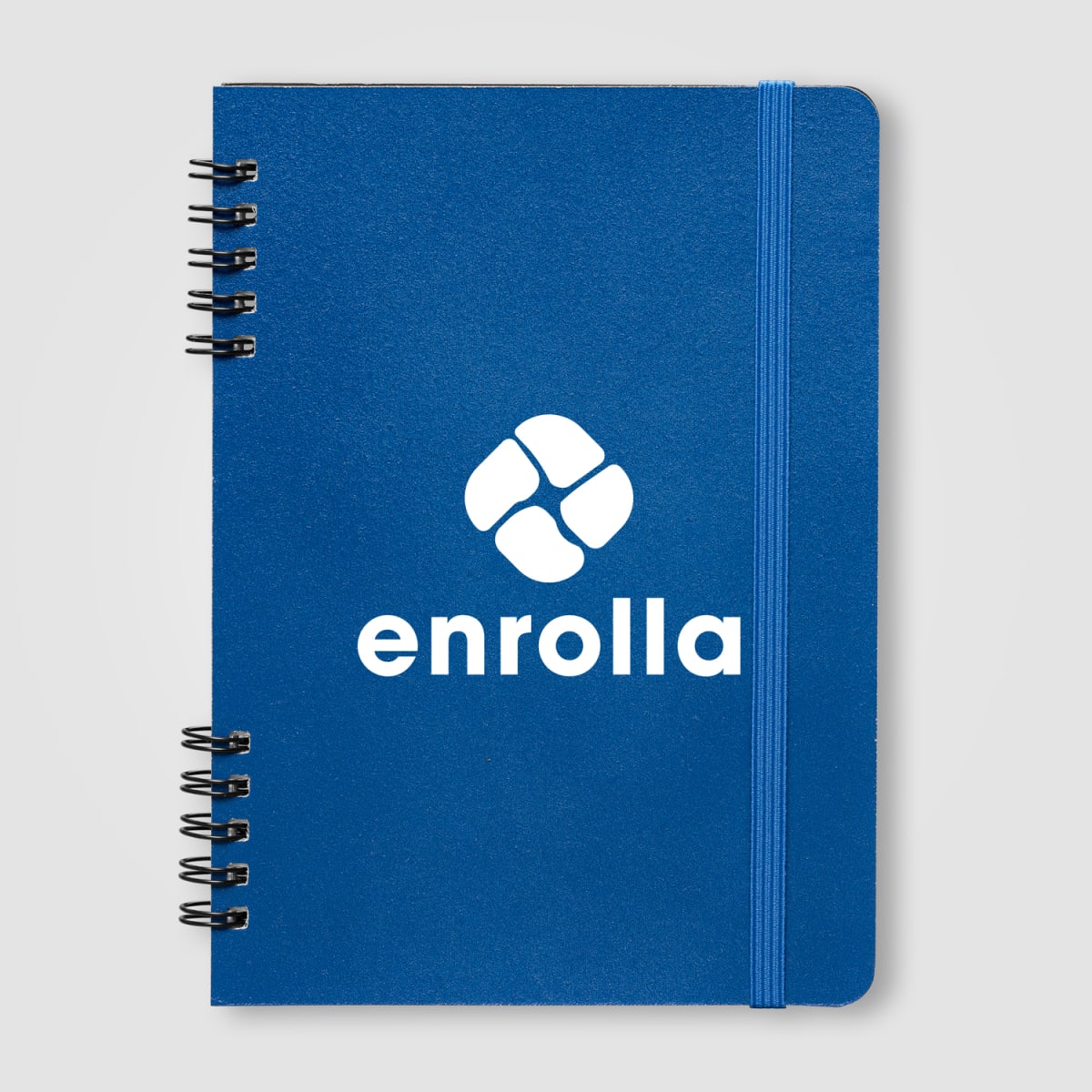 Branded A5 Spiral Notebook with Recycled Leather Cover