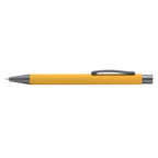 Branded Mirror-Finish Aluminium Soft-Touch Pen in Yellow