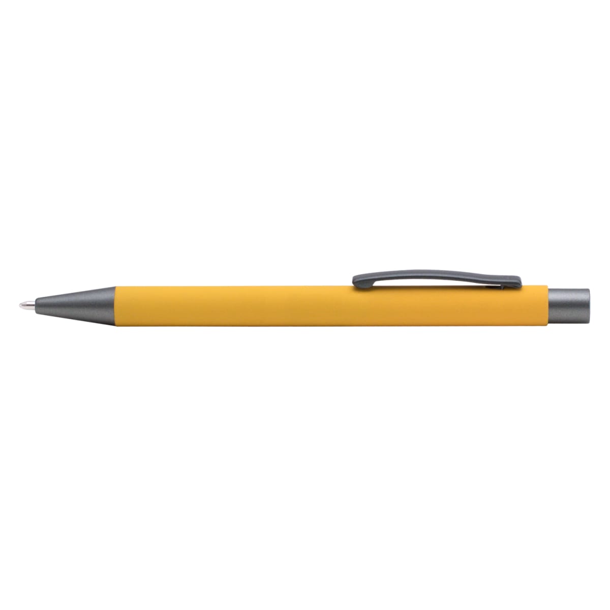 Branded Mirror-Finish Aluminium Soft-Touch Pen in Yellow