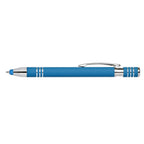 Branded Soft Touch Metal Stylus Pen with Blue or Black Ink