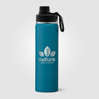 Branded Insulated Stainless Steel Bottle with Carry Handle 710ml