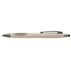 Branded Recycled Plastic Stone Finish Stylus Pen in Dune