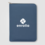 Branded A5 Recycled Zip Portfolio with Refillable Notebook