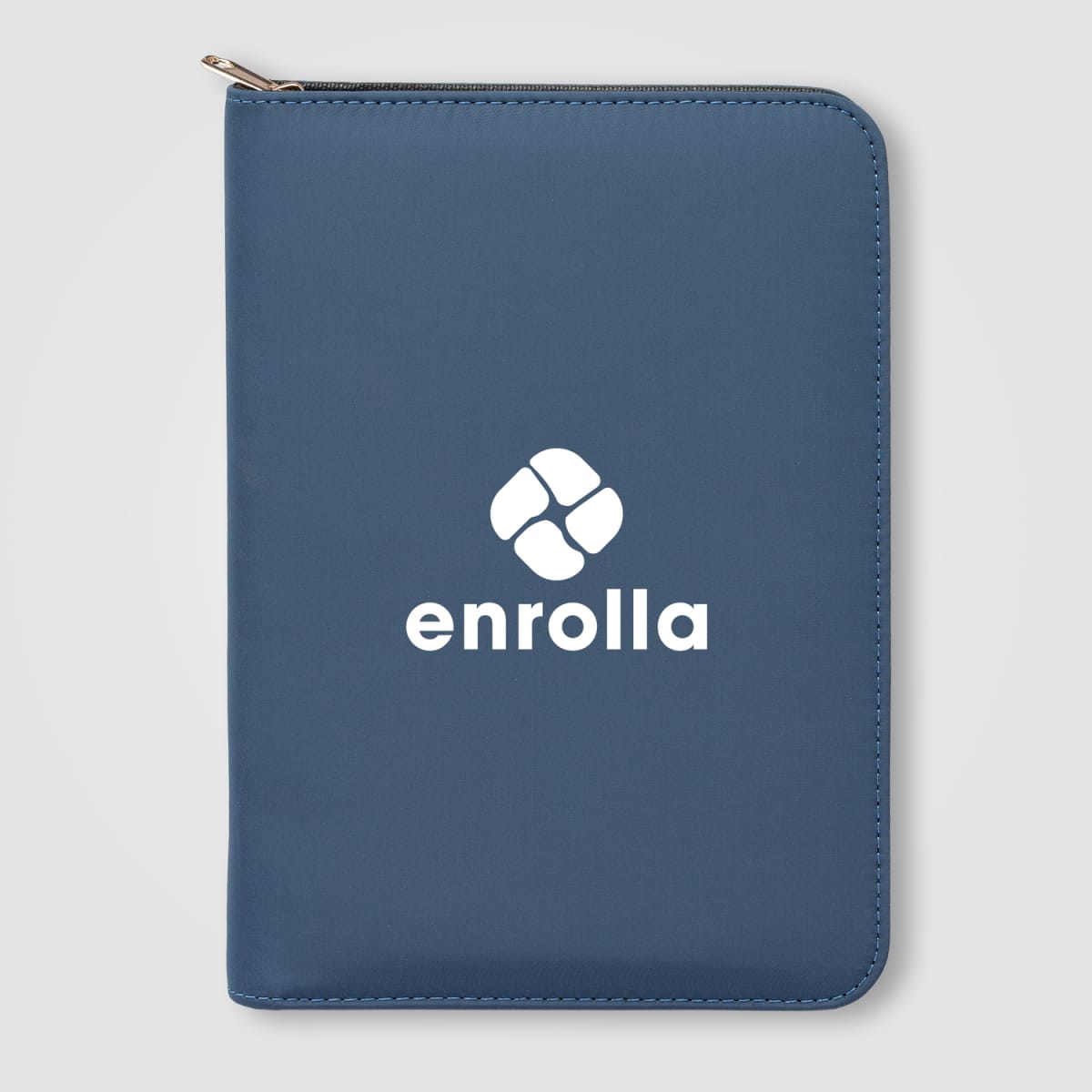 Branded A5 Recycled Zip Portfolio with Refillable Notebook