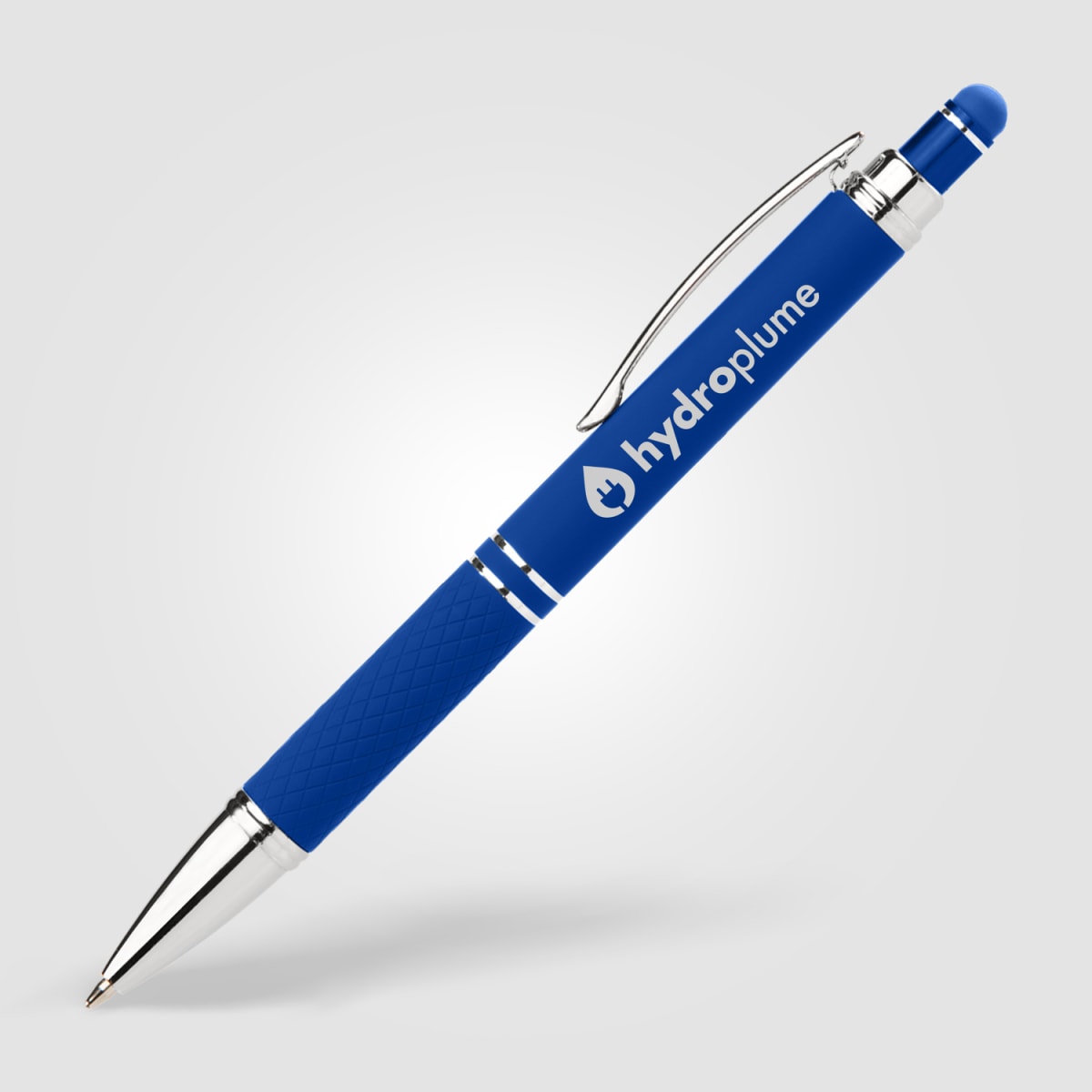 Branded Bright Soft Touch Stylus Gel Pen