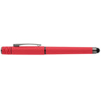 Branded Recycled Plastic Fidget Spinner Gel Pen with Stylus in Red