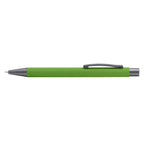 Branded Mirror-Finish Aluminium Soft-Touch Pen in Apple Green