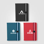 Branded Recycled PU Refillable A5 Journal with Pen Loop