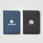 Branded A5 Recycled Zip Portfolio with Refillable Notebook