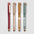 Branded Rose Gold Metallic Gel Pen with Stylus