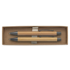 Branded Bamboo Pen and Mechanical Pencil Gift Set