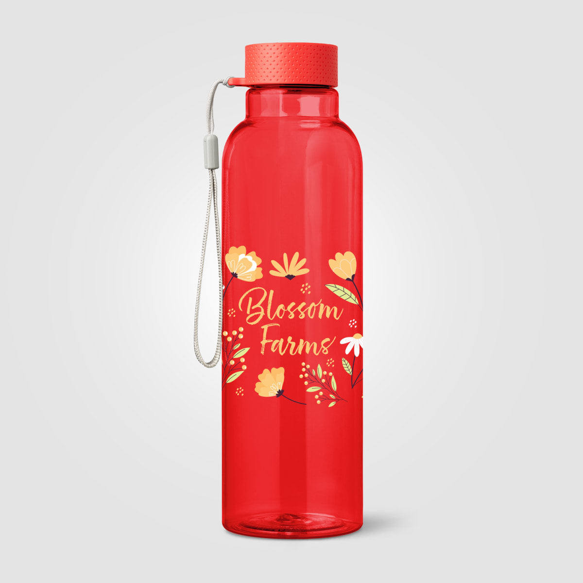 Branded 710ml Recycled PET Bottle with Wrist Strap