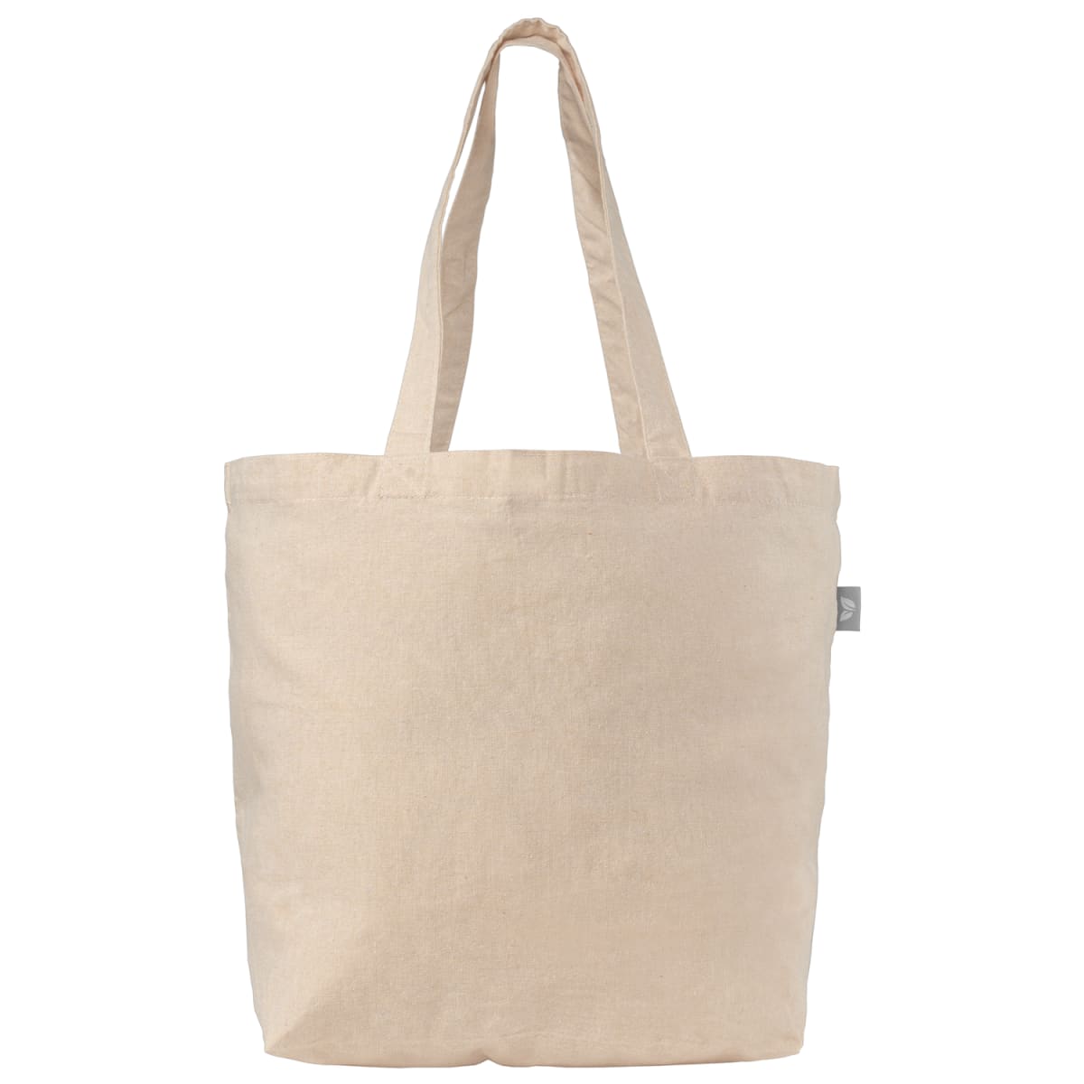 Branded Recycled Cotton Blend Shopper Tote Bag