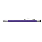 Branded Retractable Gunmetal Trim Stylus Pen