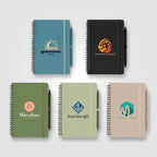 Branded A5 Repreve Recycled Spiral Notebook with Pen
