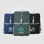 Branded Recycled Laptop Backpack with Side Pockets